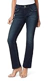 Angels Forever Young Women's Curvy Bootcut Mid-Rise Jeans (Standard and Plus), Amaryllis, 10