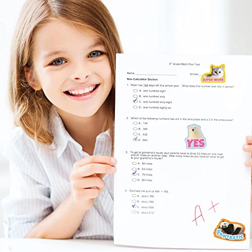 800 Pcs Teacher Reward Stickers For Students Funny Reward Stickers For Kids Motivational Class Rewards Cute Incentive Stickers Inspiration Positive Accents Labels Stickers For Students Kids (Animal) #TOP3