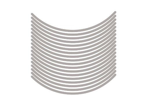 エムディーエフ リムストライプ ソリッドタイプ ライトグレー 6mm幅 12インチ RIM-6M-LG-12N