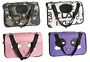RvPaws Pet Carrier Bag/ Dog Carry Bag/ Cat Carrying Bag with Handle to Carry - Color & Design May Vary - 1 Pcs Carry Bag (Small for Cat & Puppy Only)