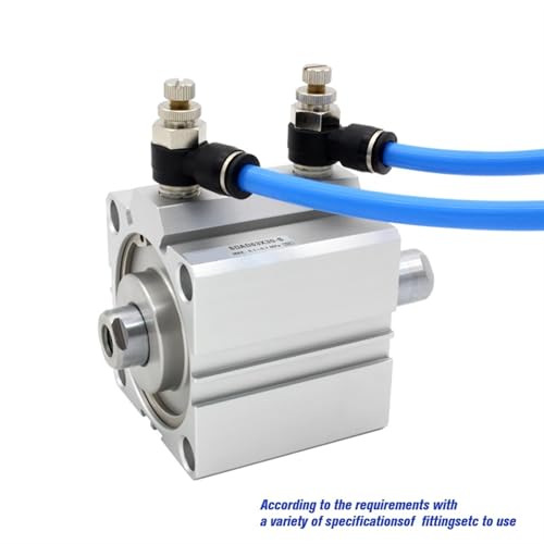Vérin compact SDAD de 63 mm d'alésage avec double tige guidée pour l'automatisation - 5