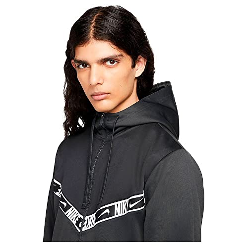 Nike M NSW Repeat PK FZ sudadera con capucha y cremallera completa para hombre en negro 4