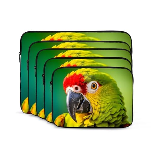 Funda para portátil impresa de 15 pulgadas con diseño loro miniatura 2