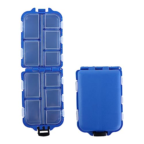 Vctitil 3 Piezas Mini Cajas de Aparejos para Pesca Estanque Impermeable con 10 Compartimentos, 3.6'' x 2.3'' x 1'' miniatura 7