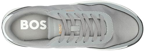 Image of BOSS Men's Leather Mix Low Top Sneaker | Casual Shoes