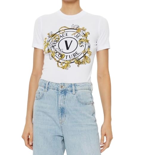 VERSACE JEANS COUTURE T-Shirt Donna Bianco ES25VE07 78HAHC01 S