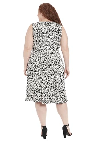 Image of London Times Women's Dresses Inset Waist Midi Dress Career Office Occasion Guest of