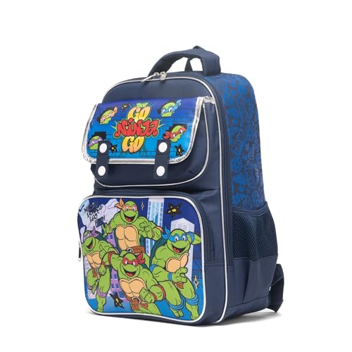Ruz - Teenage Mutant Ninja Turtle Large School backpack with Padded Back and Adjustable Straps, Blue, A282493