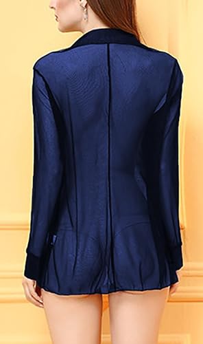 Image of Xs and Os Women's Sheer Mesh Shirt Babydoll Lingerie