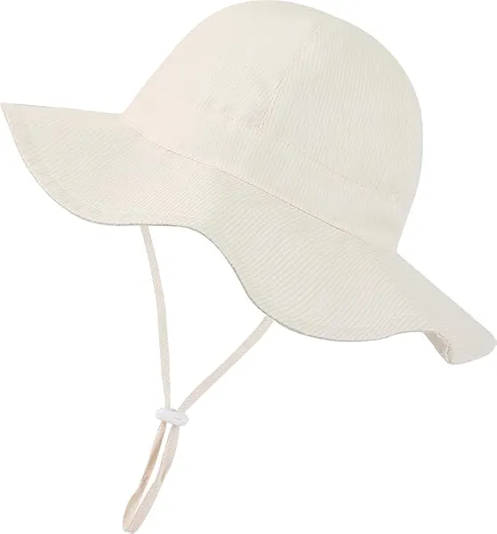Baby Sun Hat Toddler Bucket Hats Summer Sun Protective Kids Beach Hats Wide Brim Outdoor Camping Hat for Boys Girls