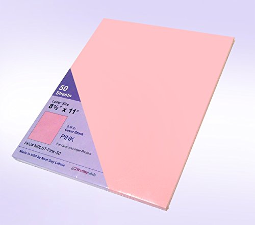 Cartolina de capa de 29,5 kg (176 GSM), 21 x 27,9 cm / 28 x 43 cm, 50 folhas por pacote (8-1/2