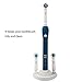 Food Safety Plastic Charging Station with Brush Head Storage and 4 Toothbrush Heads Dust-Proof Covers for Oral-B Electric Toothbrush Series