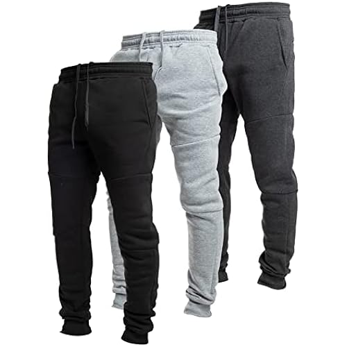 Ultra Performance Sweatpants for Men 3 Pack Fleece Joggers, with Pockets