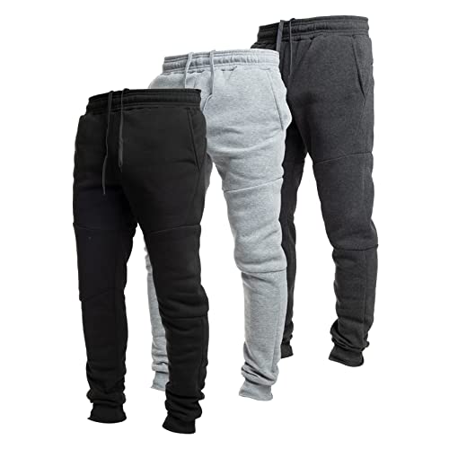 Ultra Performance Sweatpants for Men 3 Pack Fleece Joggers, with Pockets