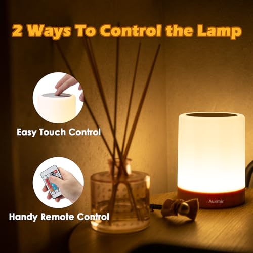 Auxmir M1 Night Light, Led Touch Bedside Table Lamp thumb #4