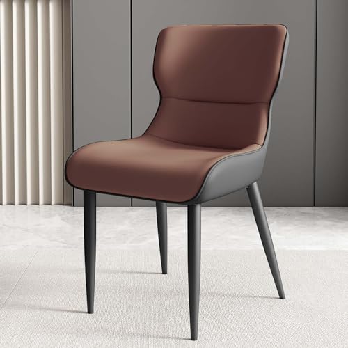 Juego de 4 sillas de comedor tapizadas modernas de tela con patas de metal para sala de estar, cocina y comedor