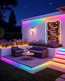 Aclorol LED Neon Rope Light 4M 240 LEDs Flexible USB Colour Changing RGB LED Strip with APP & Remote Control Music Sync Waterooof LED Neon Light Strip for Bedroom Kitchen Gaming Indoor Outdoor Decor - Image 7