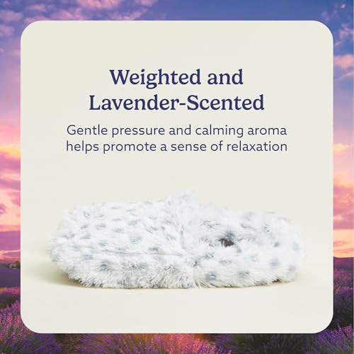 warmies Microwaveable House Slippers for Women - Womens Shoe Sizes 6-10 - Plush, Soft & Fuzzy Indoor Slippers with Backs & Non-Slip Memory Foam Soles - Cozy Warm Ladies Slipper for Winter - Snowy4