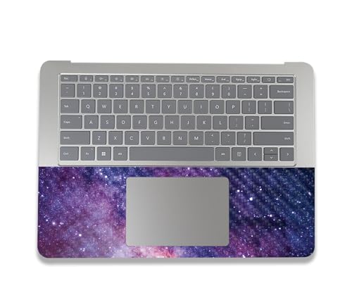 Image of MightySkins Carbon Fiber Skin Compatible With Microsoft Surface Laptop Studio 2 (2023) Full Wrap Kit - Violet Stars | Protective, Durable Textured Carbon Fiber Finish | Easy To Apply | Made in the USA