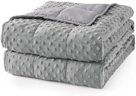 Mr. Sandman Weighted Blanket for Adults Queen Size 15 lbs, Soft C...