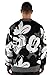 Disney Mickey Mouse Mens Oversized Cardigan Sweater Black/White X-Large