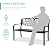 Best Choice Products Outdoor Bench Steel Garden Patio Porch Furniture for Lawn, Park, Deck w/Floral Design Backrest, Slatted Seat - Black