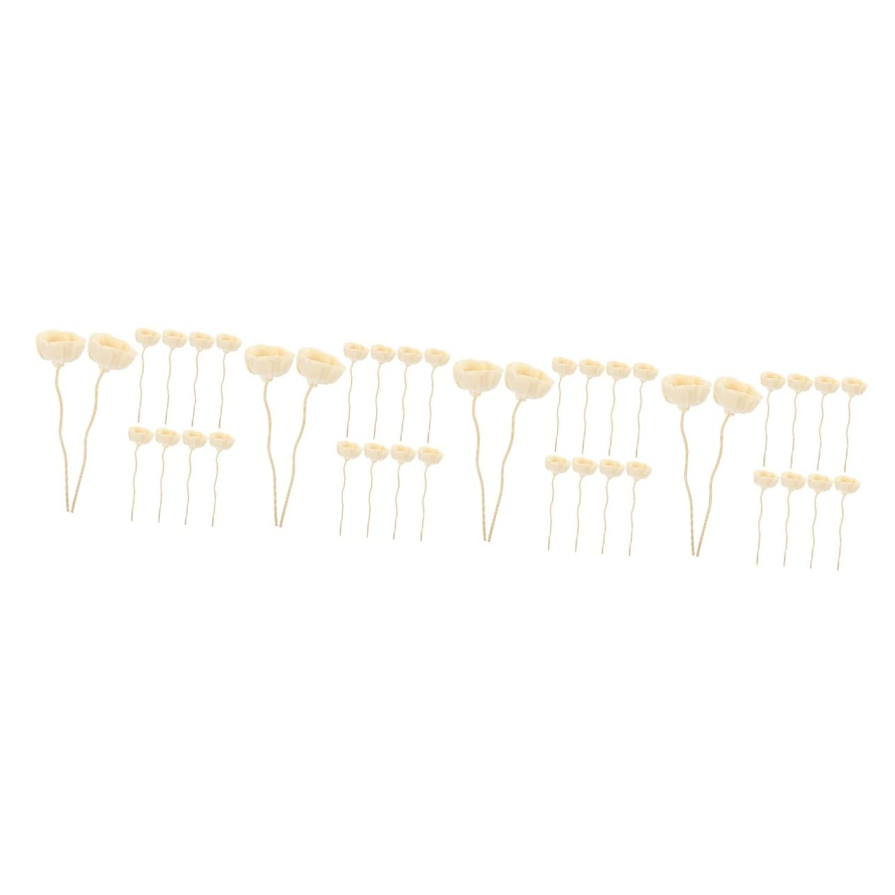 Mobestech 4 Sätze Aromatherapie-rattanblume Wesentlicher Diffusor Duft Diffusor Öl Drinnen Blumen-Sticks Für Ätherische Öle Hölzern 10 Stück * 4