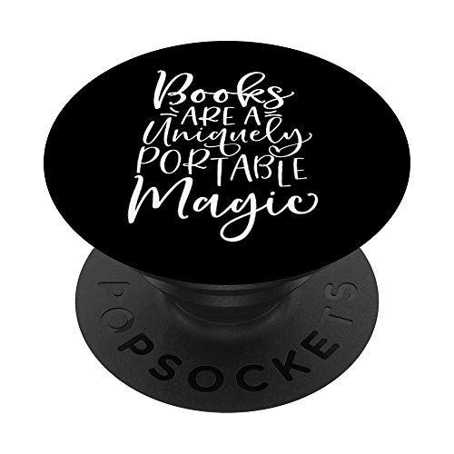 Los libros son un lector de libros mágicos Leer Bookworm Bibliophile PopSockets PopGrip Intercambiable Cover