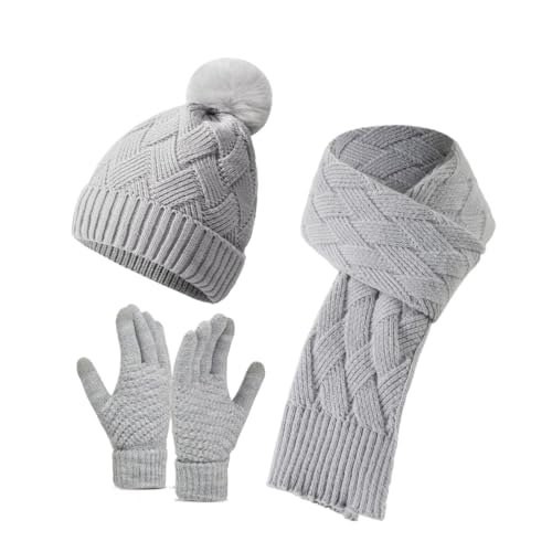 Ensemble bonnets écharpes gants hiver en maille premium pour un confort thermique absolu
