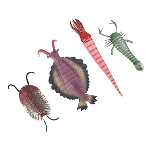 WESIEVYA 4個点 海洋生物模型 リアルな海の動物フィギュア お子様の 早期学