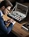 Ohuhu Watch Case Watch Box Watch Holder for Men 12 Slot PU Leather Watch Holder Real Glass Lid Jewelry Organizer Storage Soft Velvet Watch Display Case for Men Women Fathers Day Valentine's Day Gifts