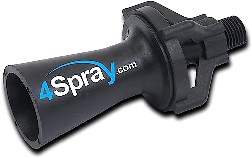 4Spray Eductor Nozzle - NPT Fluid Mixing Eductors - Glass Reinforced Polypropylene - Minimal Maintenance and Clog Resistant Tank Mixing Agitation Nozzles - 1.5 inch (1 Count)
