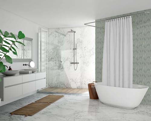 Papel pintado hojas para decoración y reformas de paredes sin obras 6