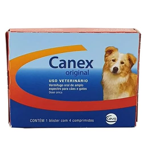 Vermífugo Canex Original Para Cães e Gatos 4 comprimidos