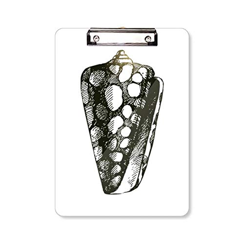 Bloc-notes A4 escargot vie marine noir cahier de notes