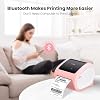 D520BT Bluetooth Shipping Label Printer with 1 Roll 4x6 Thermal Labels 100pcs