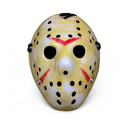 COSTOYFUN Horror Hockey Mask Halloween Costume Cosplay Masquerade Prop
