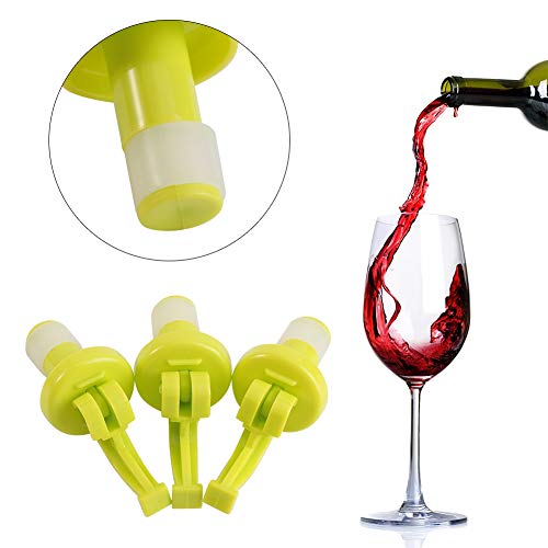 2 peças/conjunto de rolhas de silicone para garrafa de vinho, tampa de cerveja, tampão hermético sel