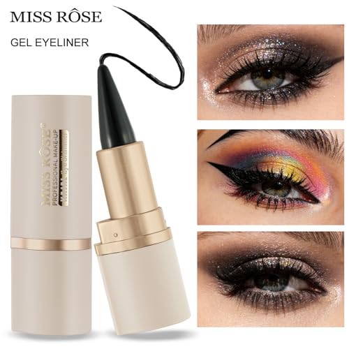 MISS ROSE M Gel Eyeliner Pack de 2 Lápices Negros miniatura 6