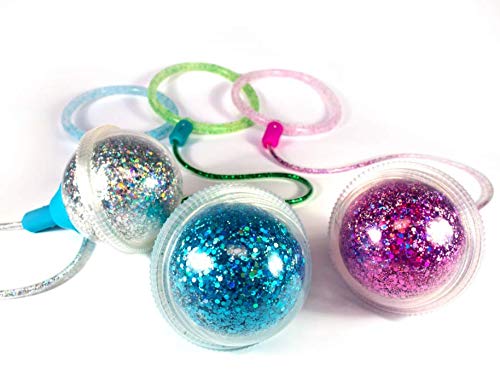 Kess Ice Hopper, Ankle Jumping Ball, Toy Hopper Ball, Glitter Skip Ball, Improve Coordination & Exercise In A Fun Way, Great Gift For Birthdays & Party Favors, Color May Vary #TOP1