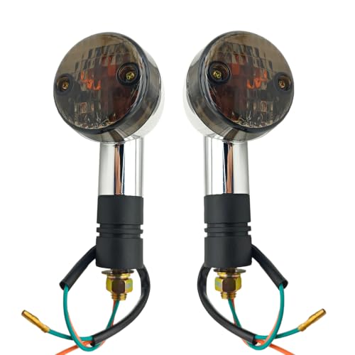 Image of Motorcycle Bullet Turn Signal Lights (Smoke Shell)