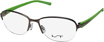 LT Lightec 6963l Womens/Ladies Designer Half-Rim Flexible Hinges Stainless Steel Shape Eyeglasses/Eyewear