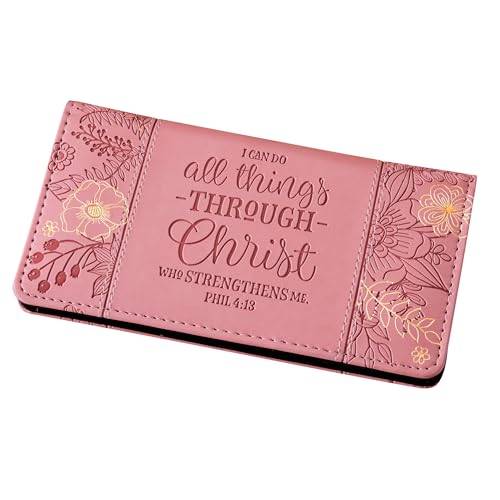 Collections Etc I Can Do All Things Through Christ Who Strengthens Me Wallet Checkbook