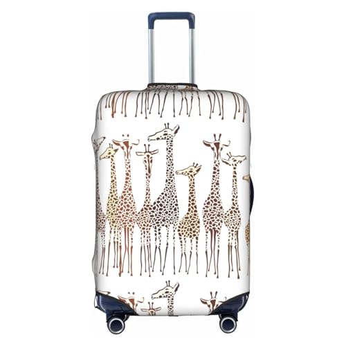Housse de protection en polyester blanc lavable motif girafe taille S
