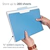 100 Blue Summit Supplies Colorful File Folders with Tabs, Multi Colored File Folders Letter Size, Colored Manilla Folders, Assorted Colors, Durable 11pt Paper, 1/3 Cut Top Tabs, Bulk 100 Pack #2