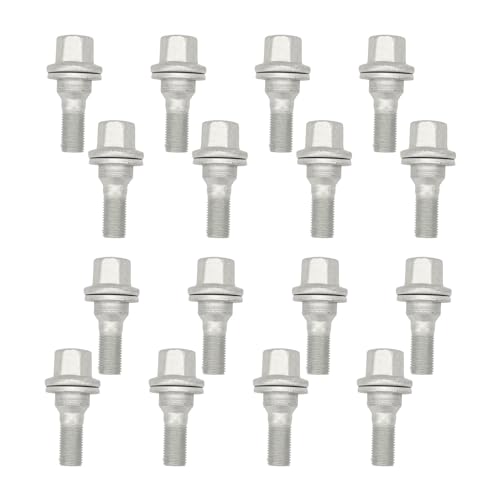 AUROLYNNE Radschraube Radbolzen M12x1,25 Flachbund für Berlingo C2 C3 Picasso 106 206 207 C4 C5 C6 Jumpy Mokka Vivaro