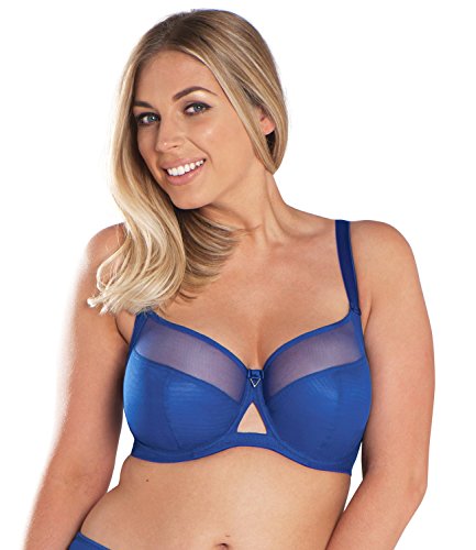 Curvy Kate Victory Balcony Bra Soutien-Gorge, Bleu électrique Elcblu, 80D Femme
