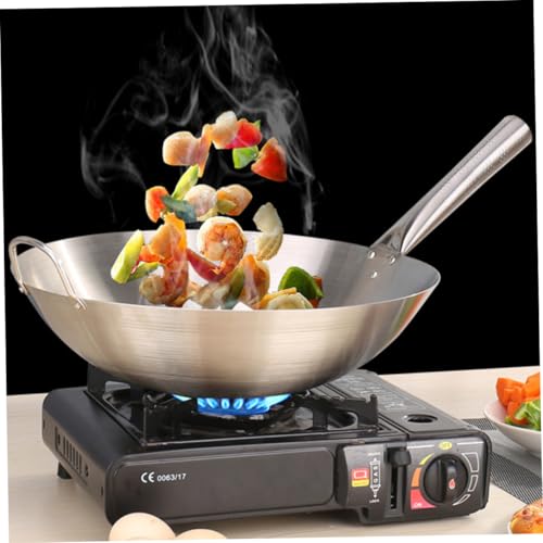 Wok Cocina Acero Inoxidable Antiadherente Redondo miniatura 2
