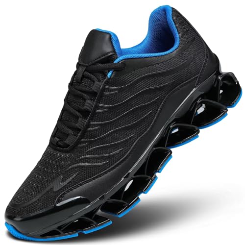 Mens Fashion Walking Sneakers Running Blade Shoes Lace Up Casual Comfortable Work Tennis Sport Athletic Shoes