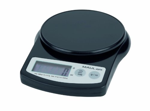 MAUL Präzisionswaage MAULalpha 18,8 x 14,1 x 3,7 cm | Briefwaage...